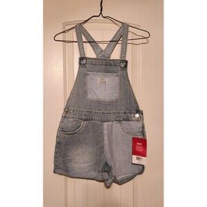 Levi's Youth Girls Denim Overalls Shortalls Button Front Size 12 Reg